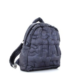 Chanel Doudoune Backpack Embossed Nylon Medium