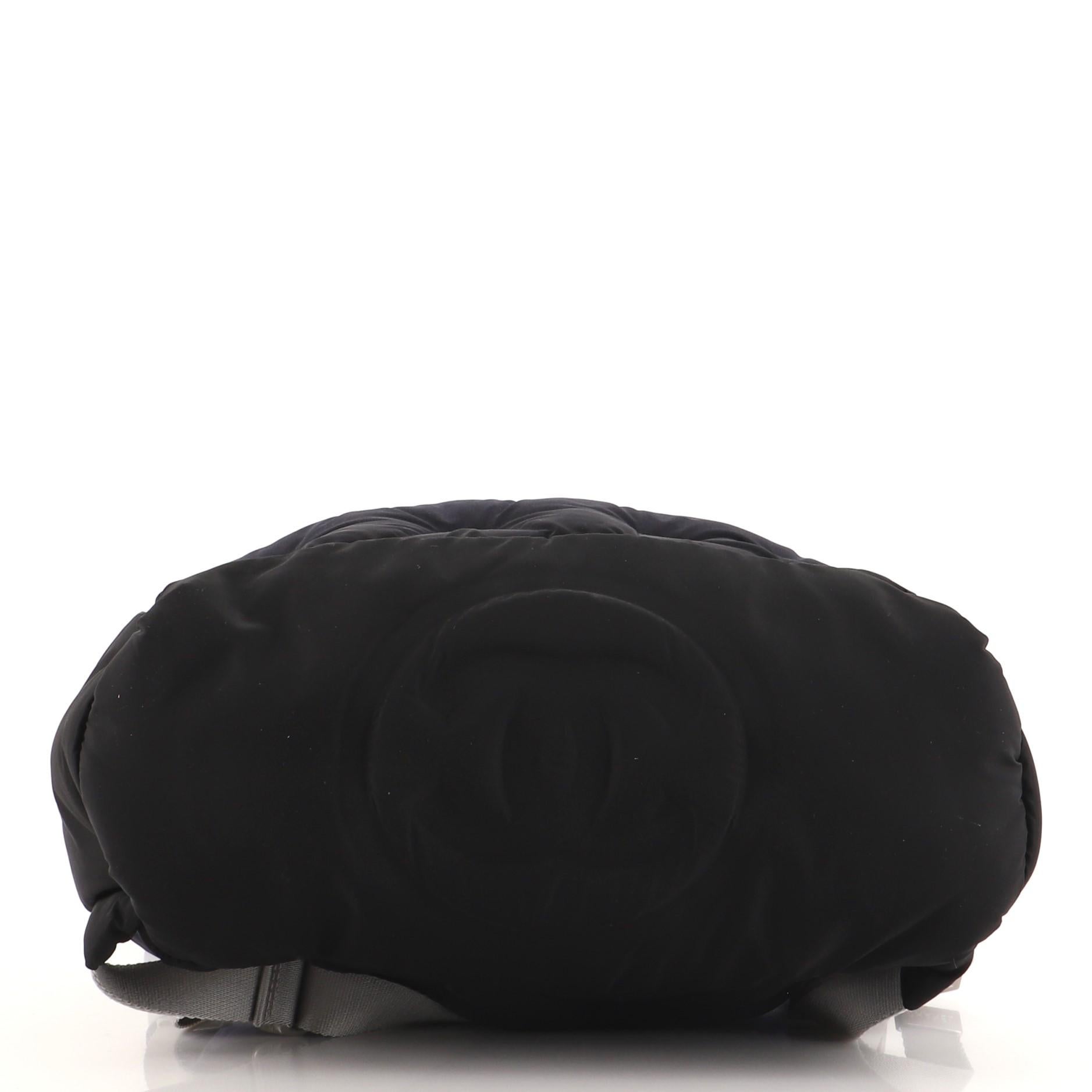 Women's or Men's Chanel Doudoune Backpack Embossed Nylon Medium