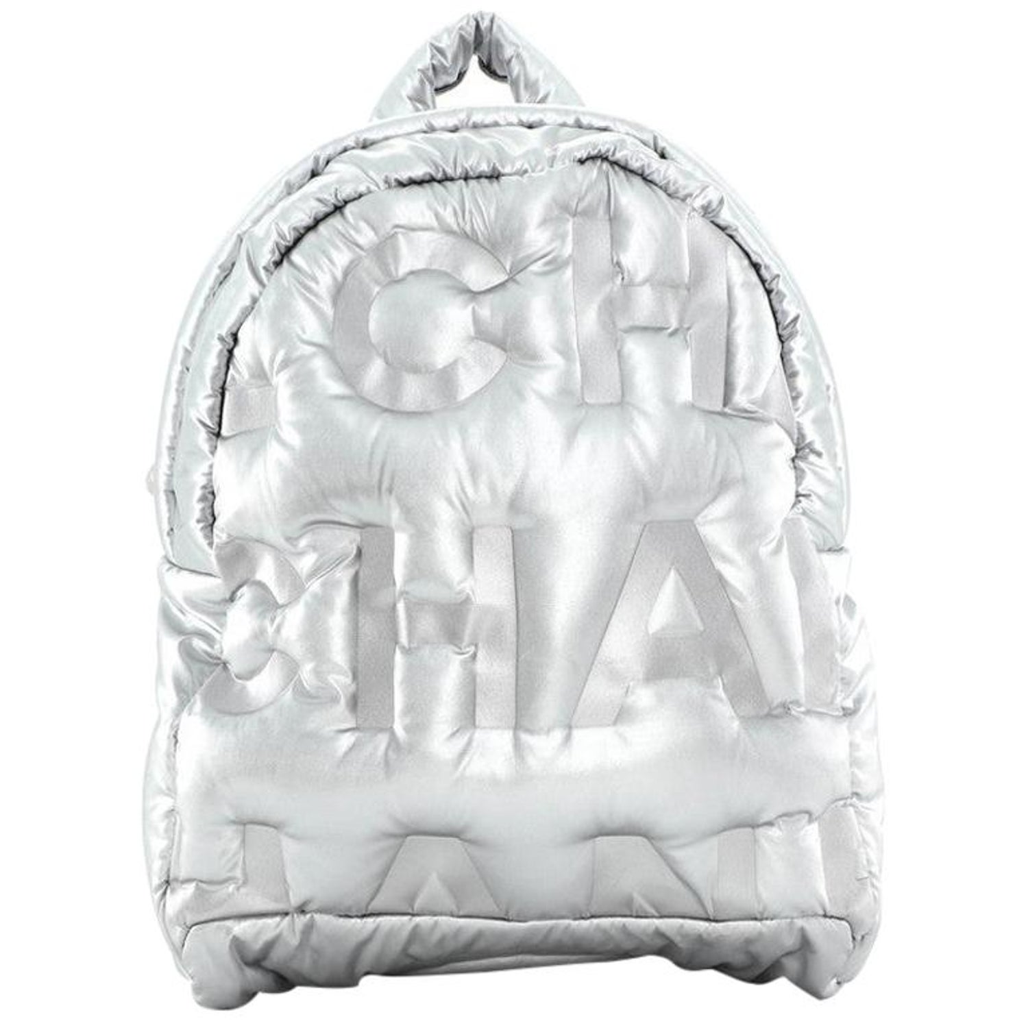 Chanel Doudoune Backpack Embossed Nylon Medium at 1stDibs | chanel doudoune  bag, doudoune chanel