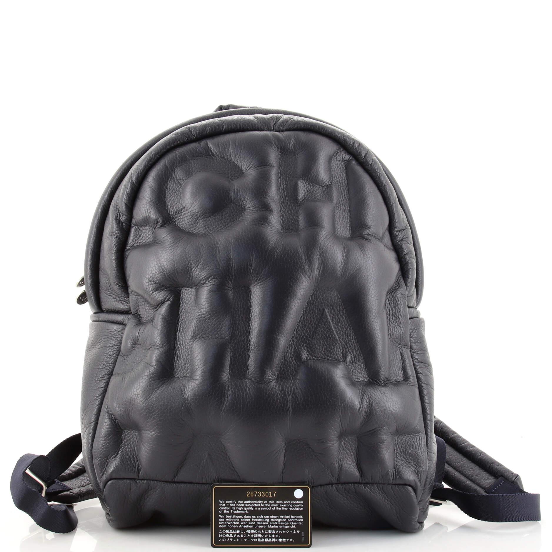 Chanel Doudoune Backpack Leather Medium at 1stDibs