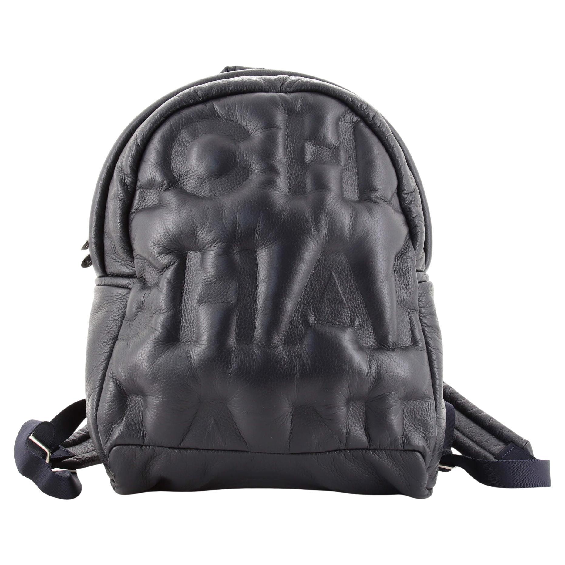 Chanel Doudoune Backpack Leather Medium at 1stDibs