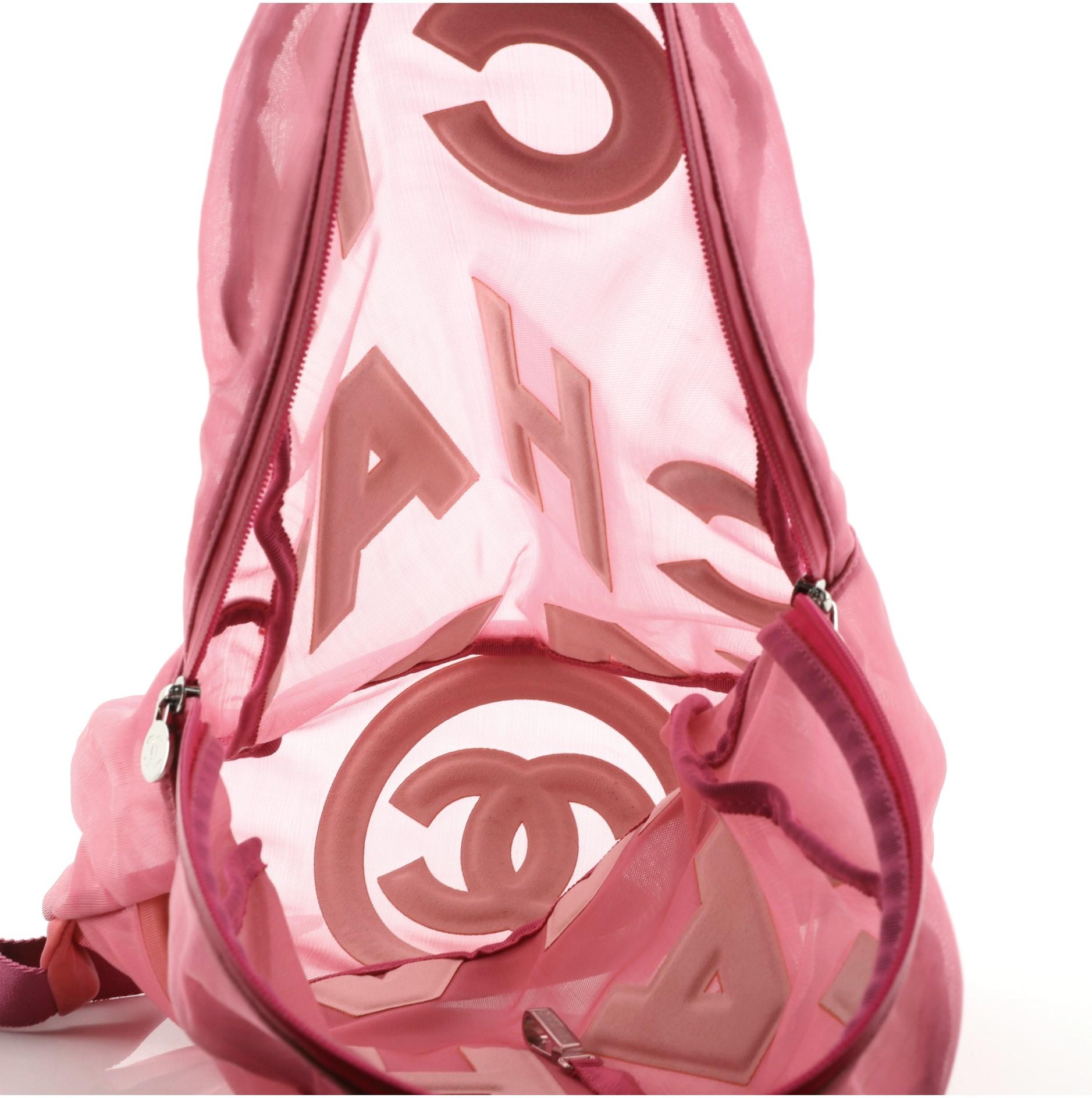 Women's Chanel Doudoune Backpack Mesh Medium