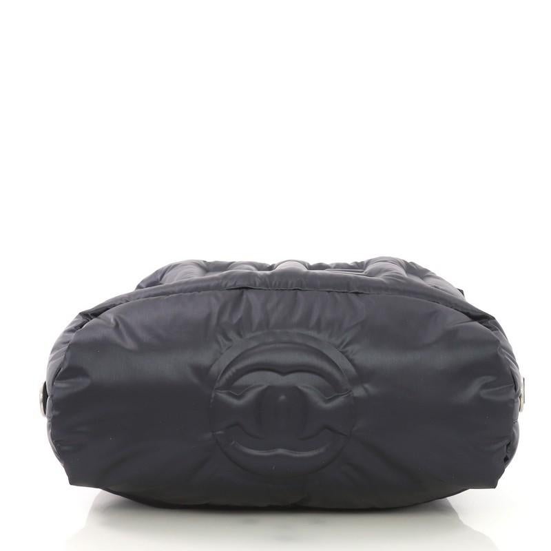 Women's Chanel Doudoune Bowling Bag Embossed Nylon Large