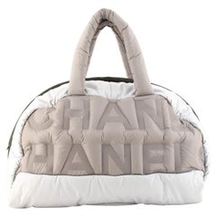 Chanel Doudoune Bowling Bag Embossed Nylon XL