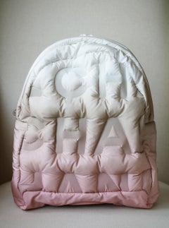 Chanel Doudoune Embossed Nylon Backpack