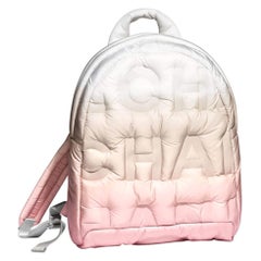 Chanel Doudoune Embossed Nylon Backpack 