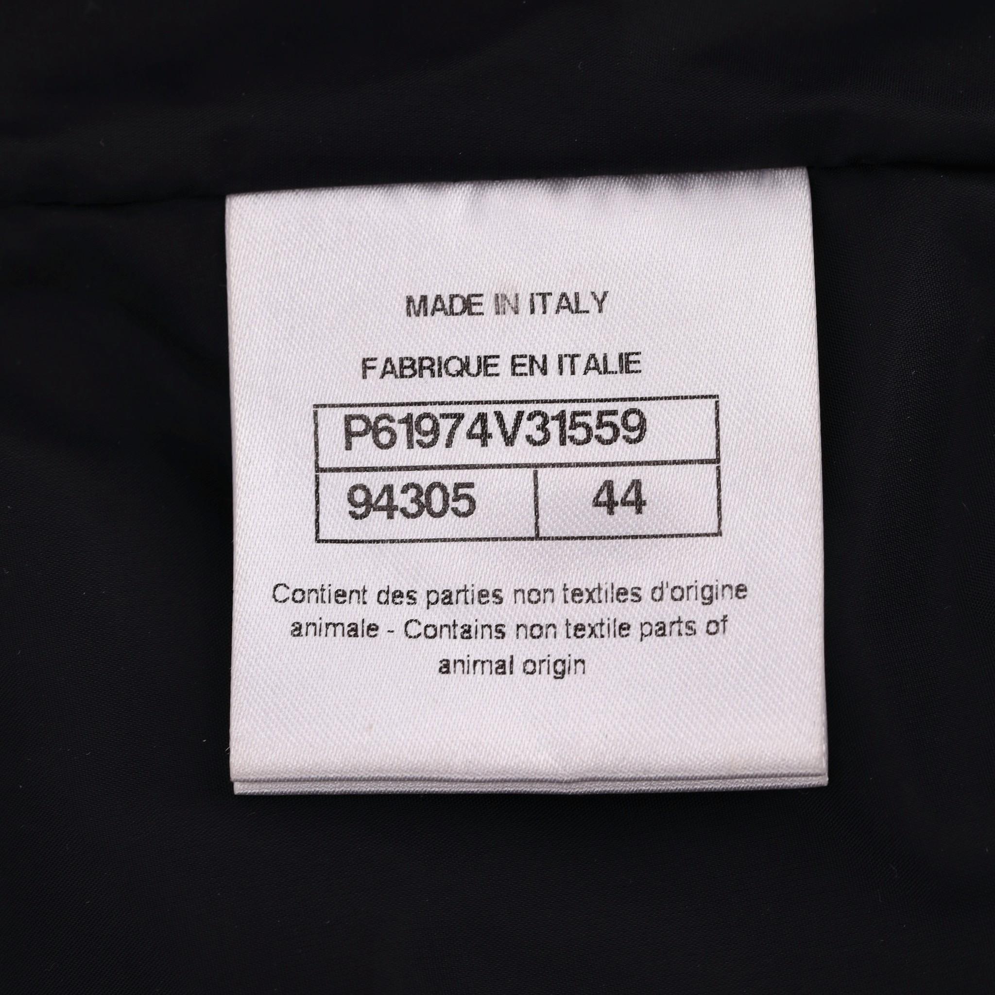 Chanel Down Puffer Coat/Jacket With 'CC' Logo Patch 7