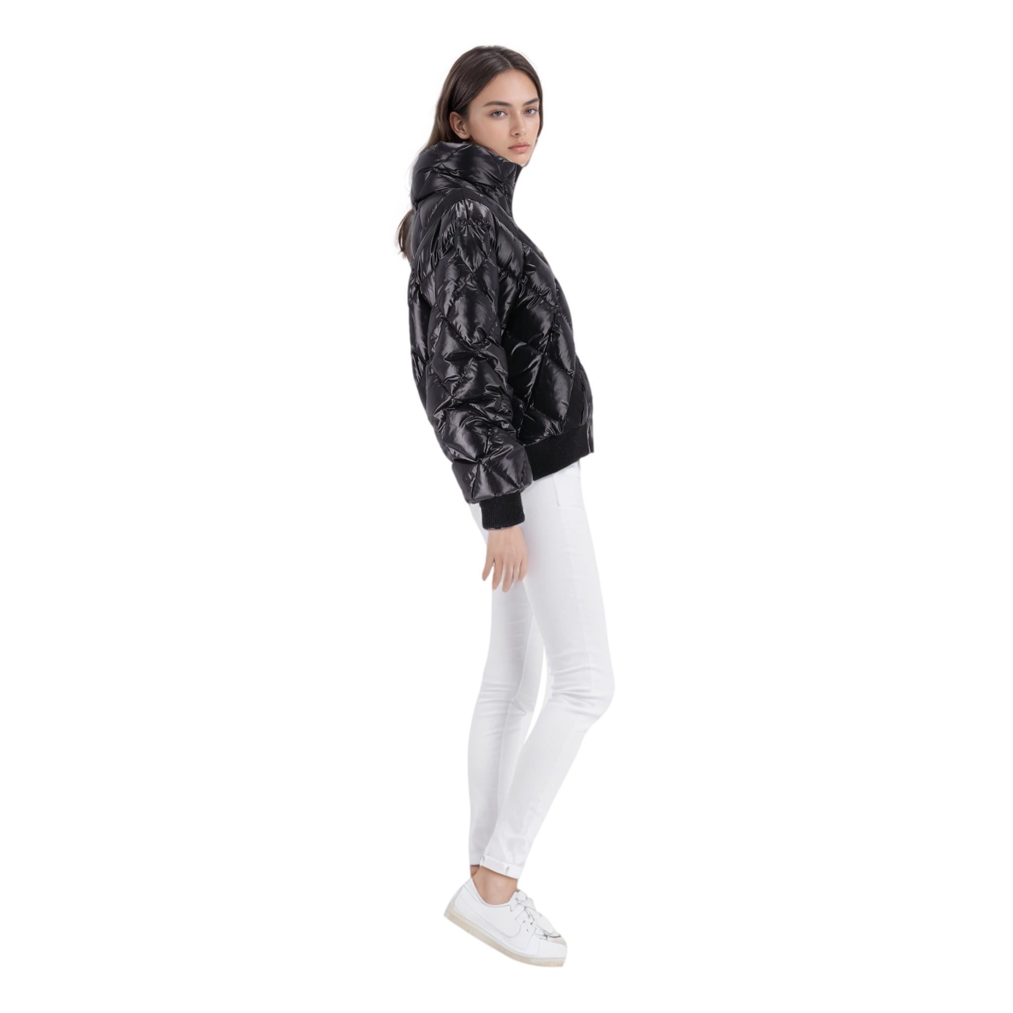 Chanel Down Puffer Coat/Jacket With 'CC' Logo Patch In Excellent Condition In London, GB