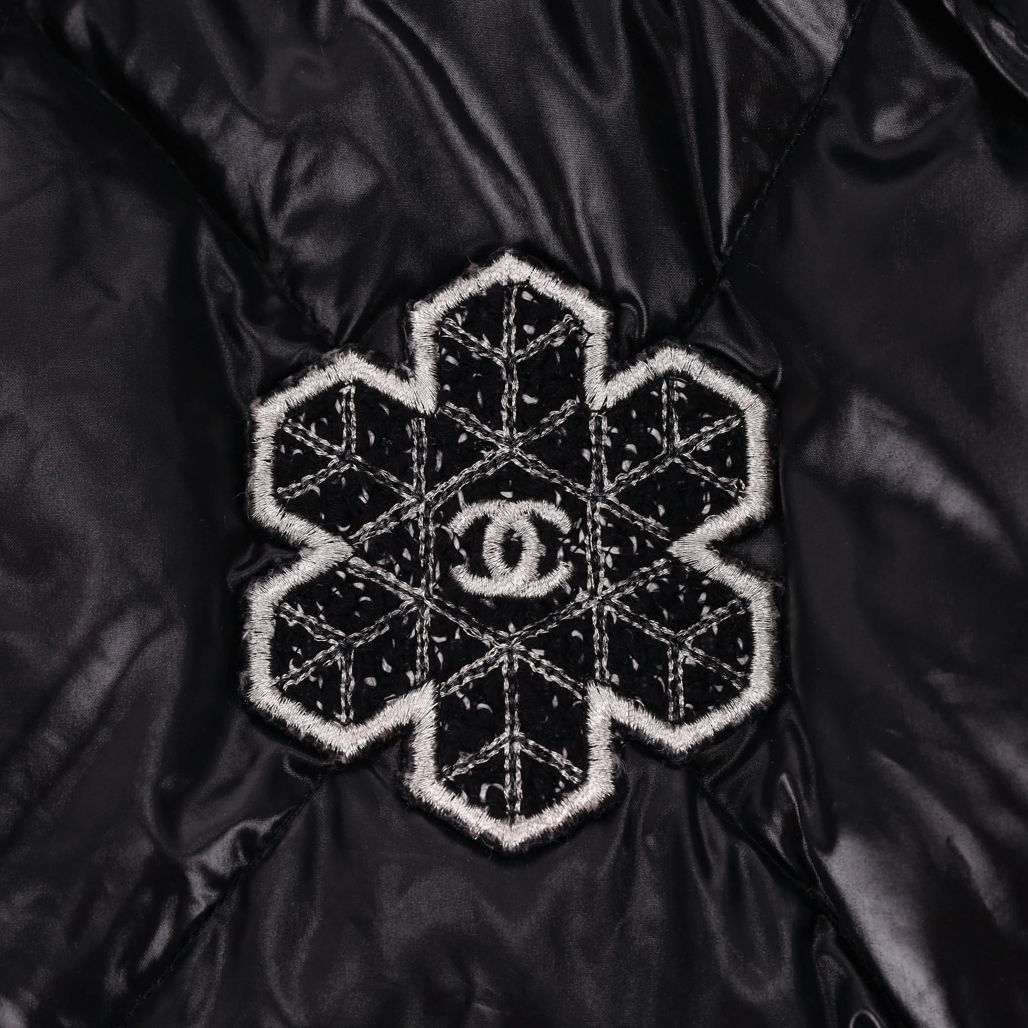 Chanel Down Puffer Coat/Jacket With 'CC' Logo Patch 2