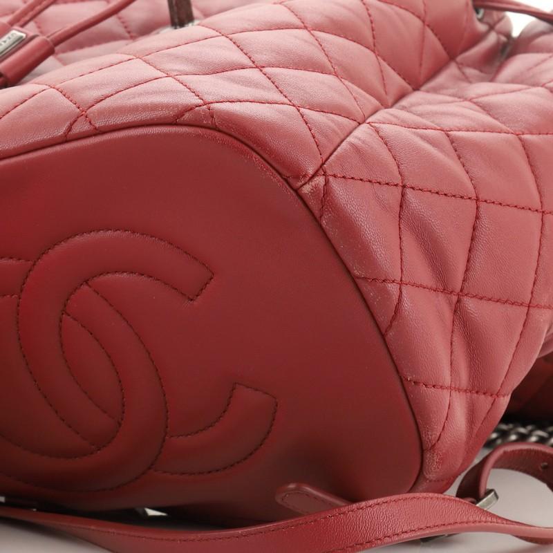 Chanel Drawstring CC Flap Backpack Quilted Lambskin Small 1