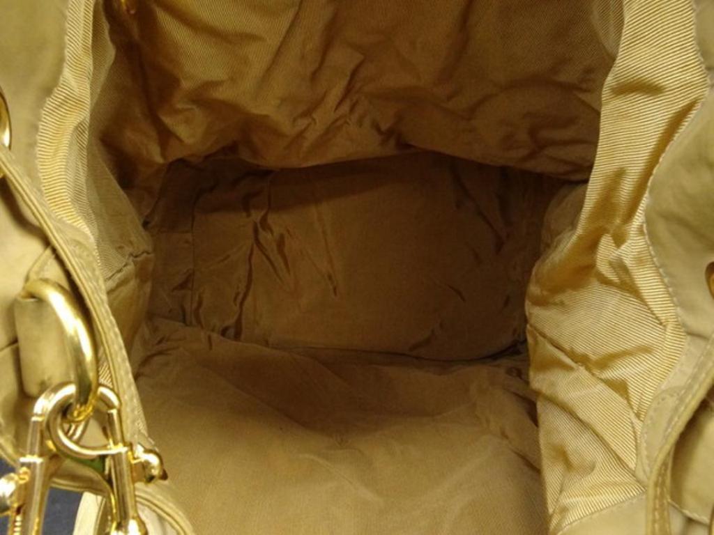 Chanel Drawstring Hobo Quilted Jumbo 217632 Beige Rubber Shoulder Bag For Sale 1