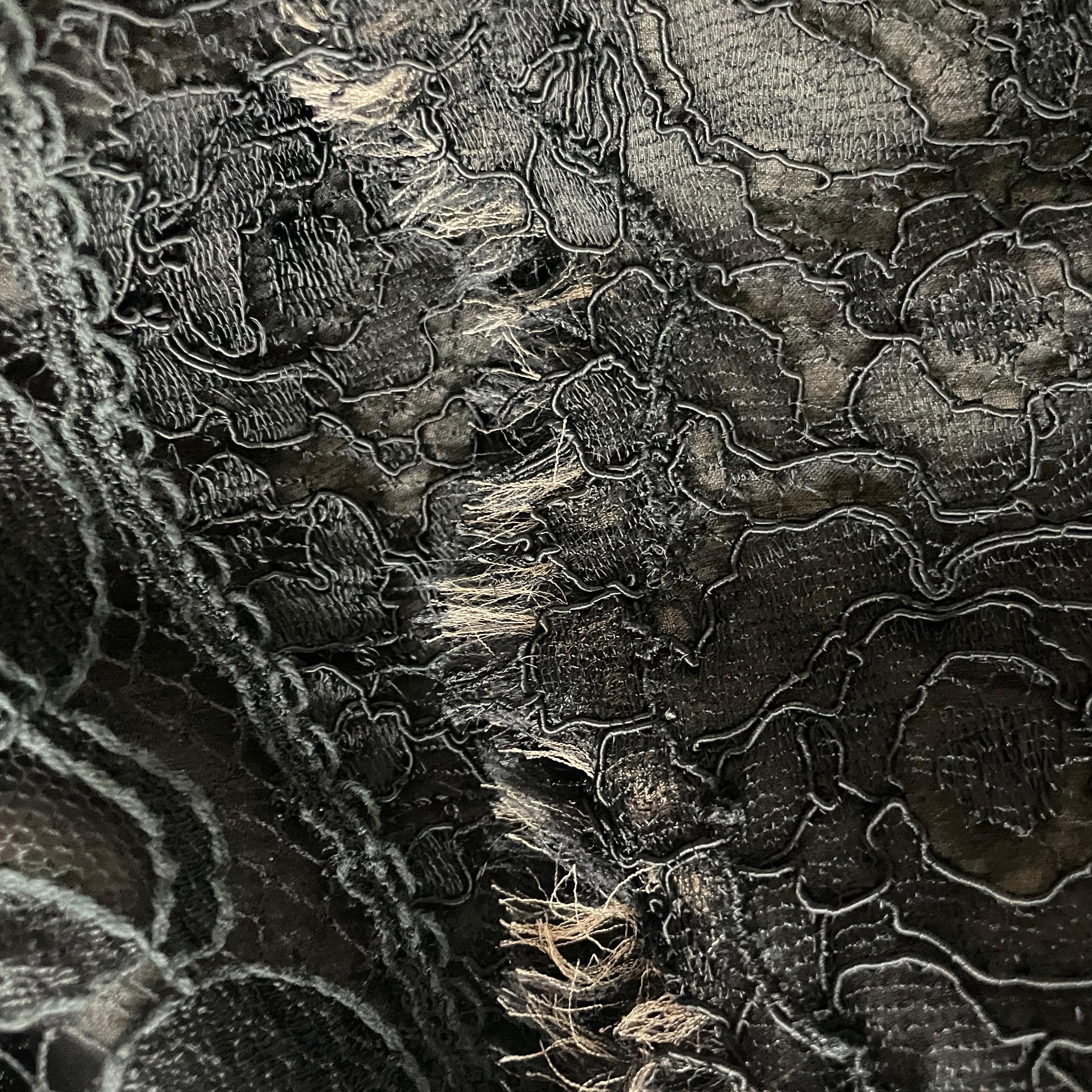 Chanel Dress Cocktail Black Silk Guipure Lace Haute Couture Numbered Vintage LBD For Sale 9