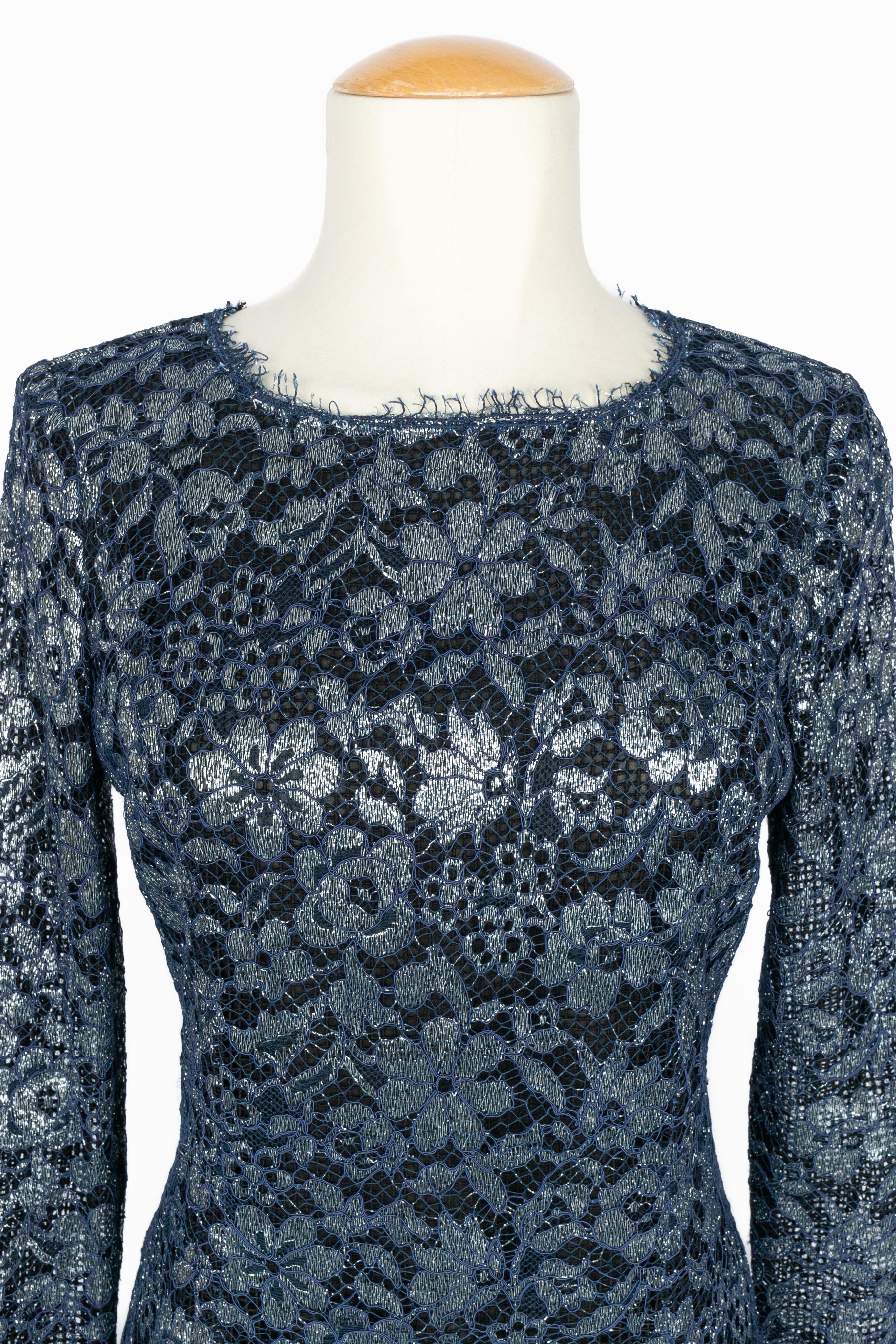 Noir Robe Chanel automne-hiver 2015 en vente