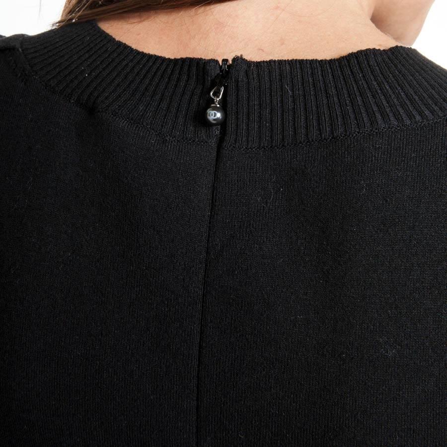 CHANEL Dress in Black Cotton Size 36FR 2