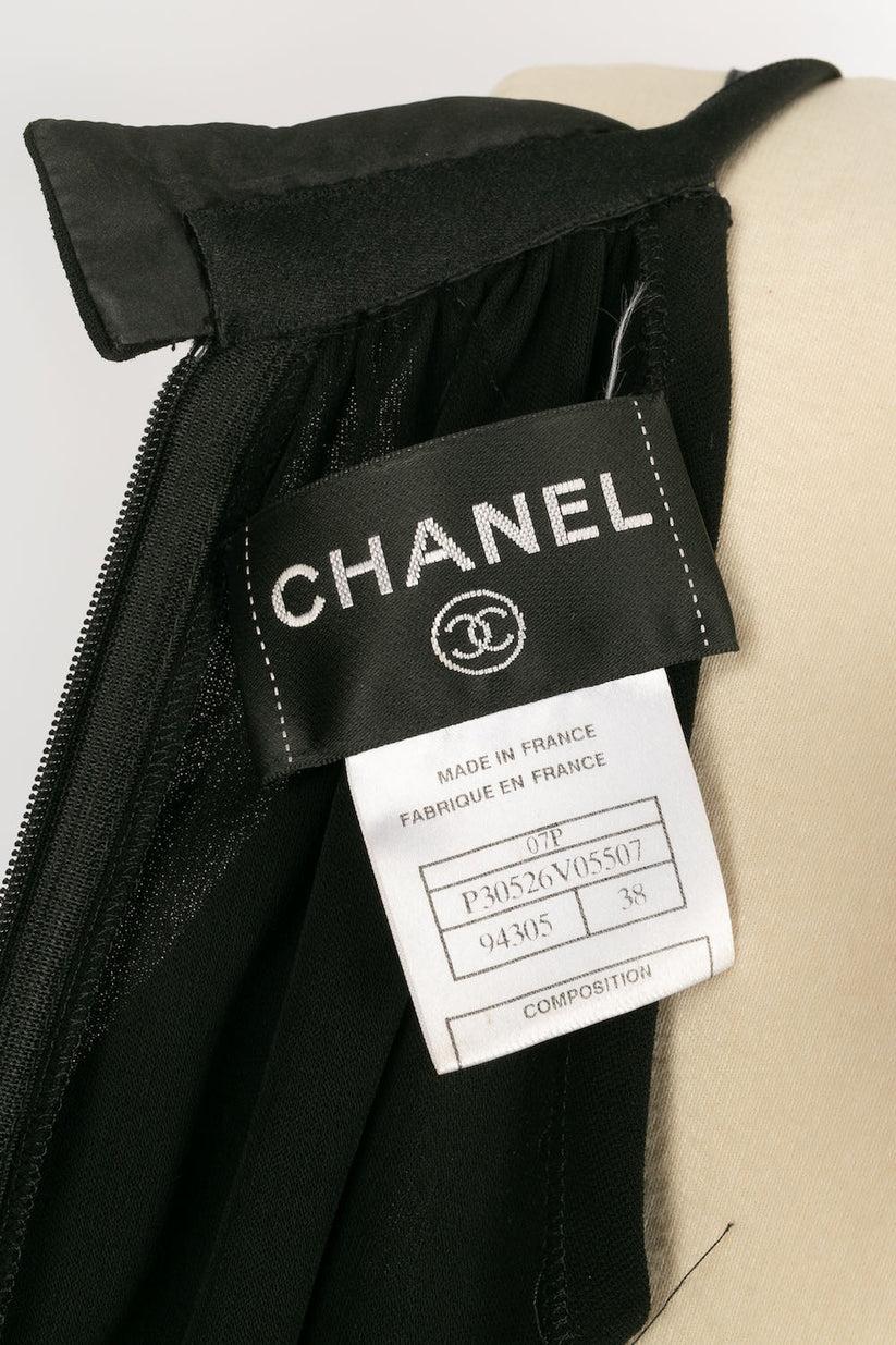 Chanel Dress with Bare Shoulders and Silk Lining For Sale 7