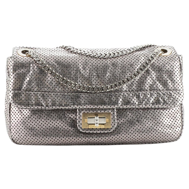 Chanel Drill Flap Bag Perforated Leather Medium at 1stDibs