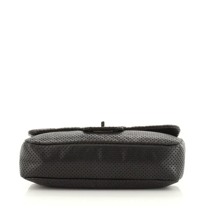 Chanel Drill Flap Bag Perforated Leather Small In Good Condition In NY, NY