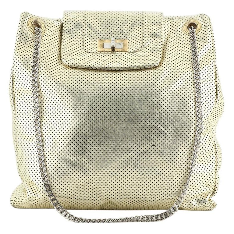 Chanel Drill Tote Perforated Leather Large at 1stDibs