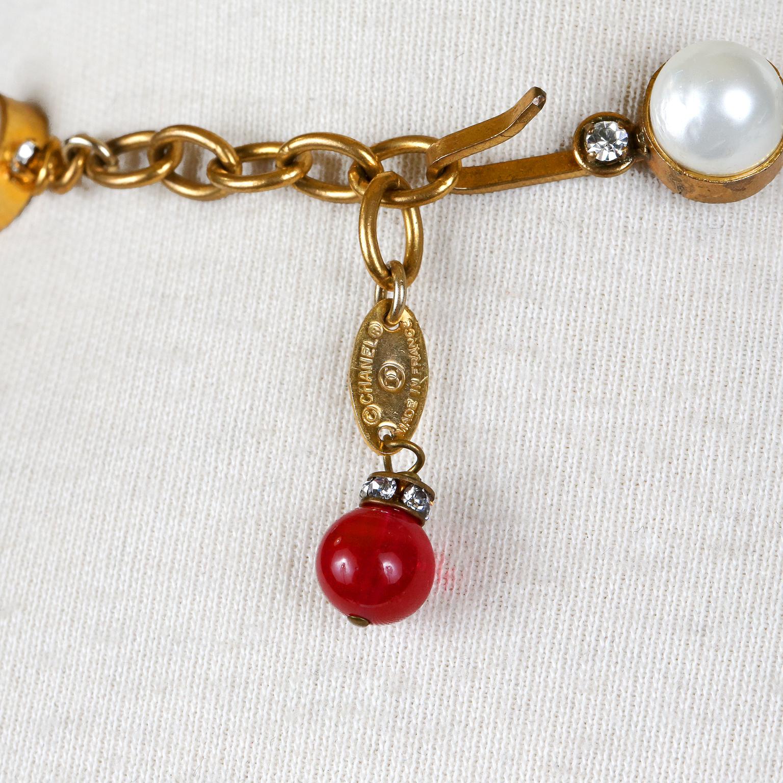 Chanel Dripping Gripoix and Pearl Choker 1