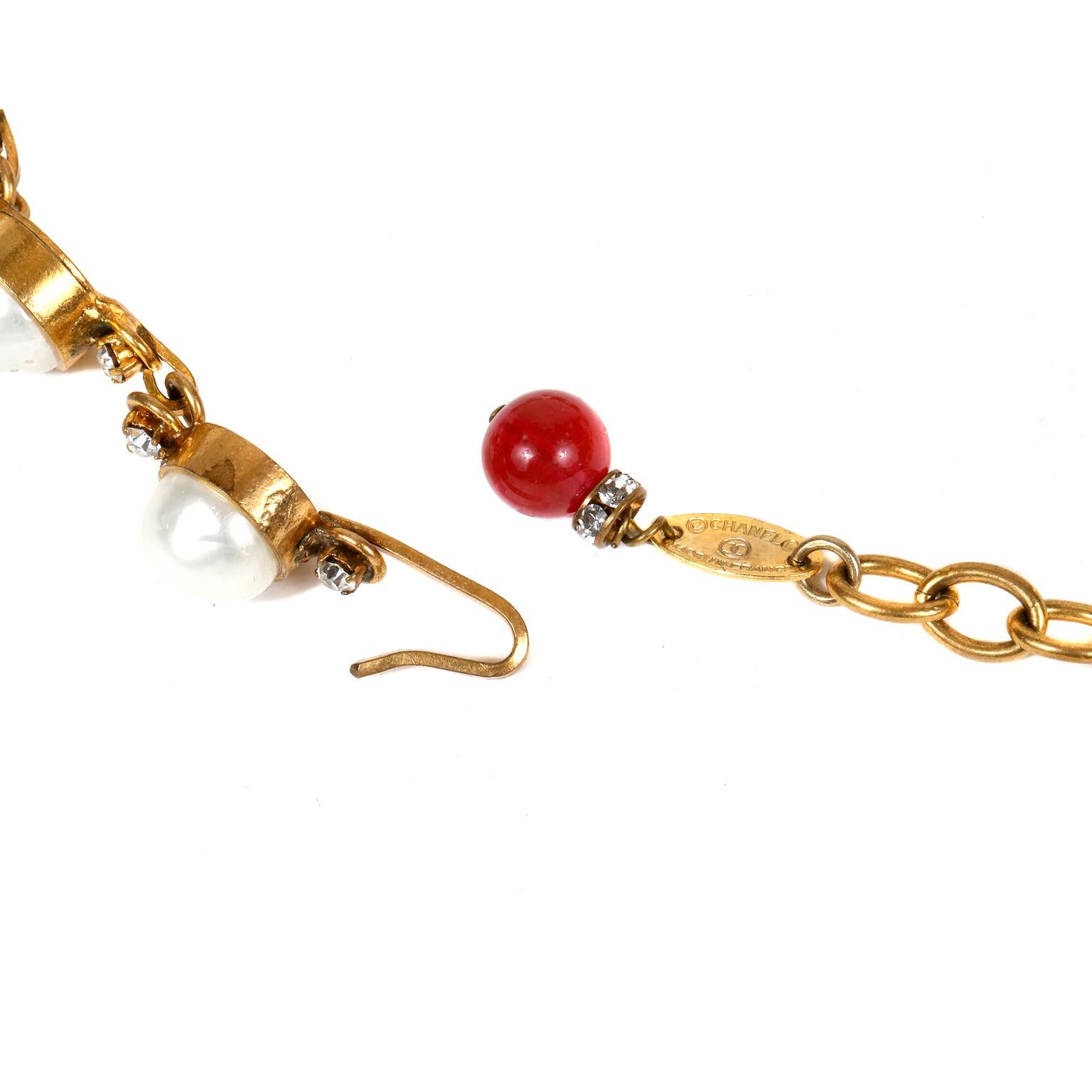 Chanel Dripping Gripoix and Pearl Choker 2