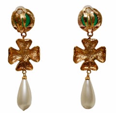 Chanel Drop Earrings Circa 2012