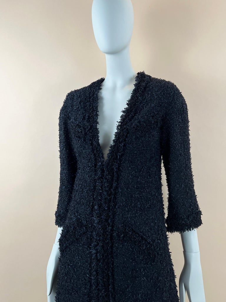 CHANEL 05P LESAGE Tweed Sequin Embellished Jacket Blazer F36 Us4