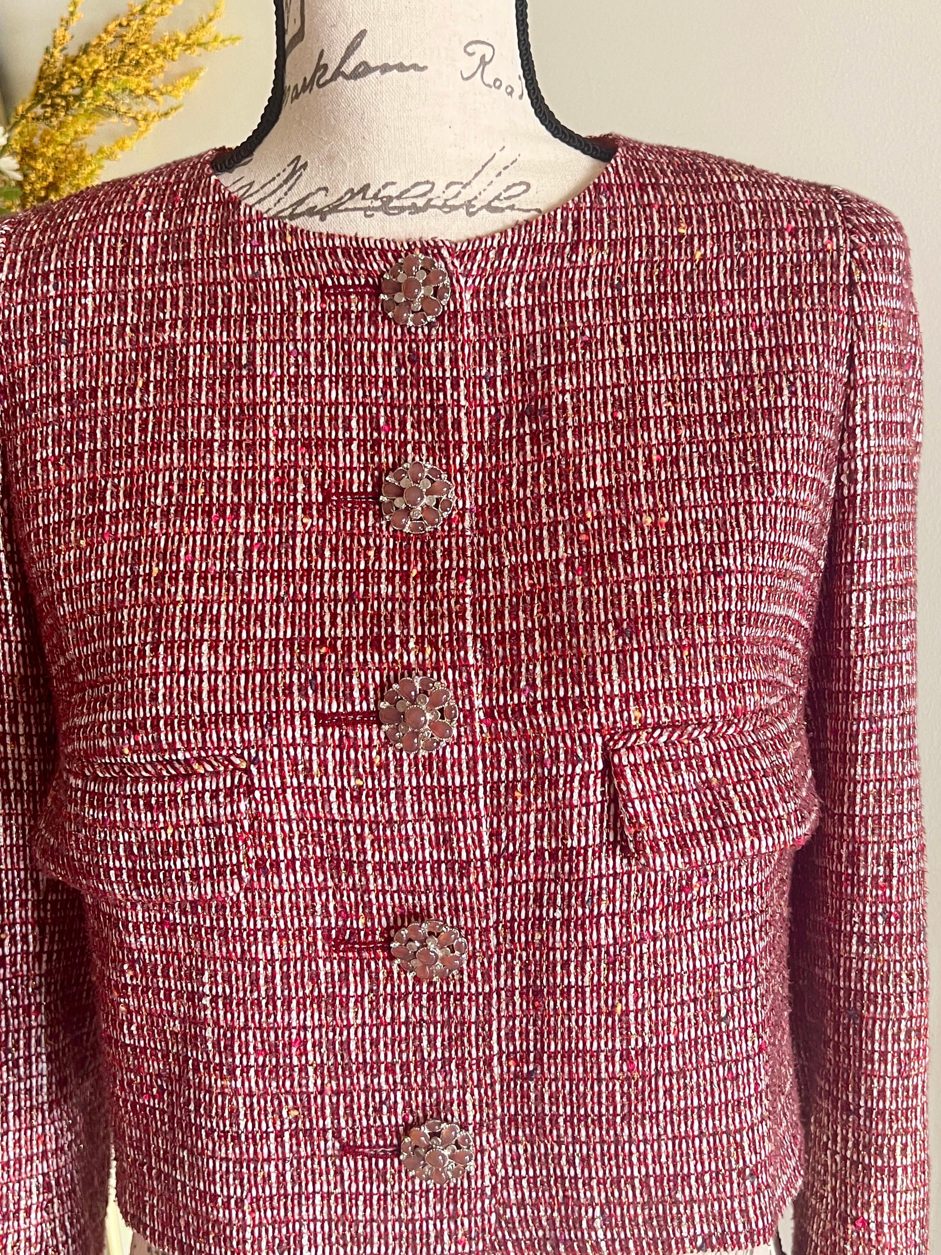 Chanel Dubai Collection Jewel Buttons Lesage Tweed Jacket 6