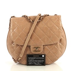 Chanel Dubai Messenger Bag Quilted Aged Calfskin Medium