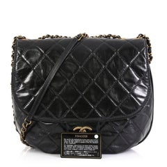 Chanel Dubai Messenger Bag Quilted Aged Calfskin Medium