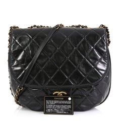 Chanel Dubai Messenger Bag Quilted Aged Calfskin Medium