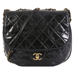 Chanel Dubai Messenger Bag Quilted Aged Calfskin Medium