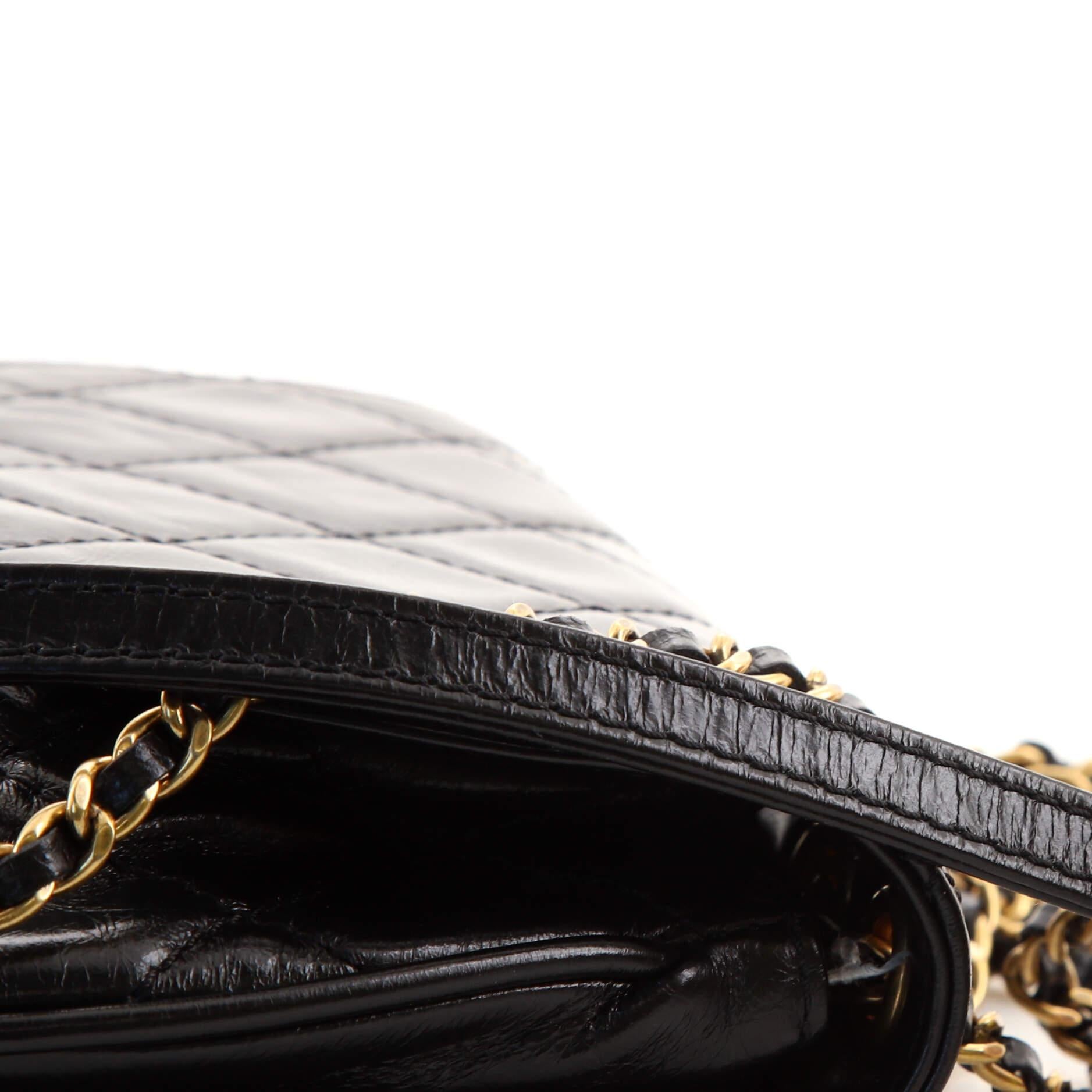 Women's or Men's Chanel Dubai Messenger Bag Quilted Aged Calfskin Small