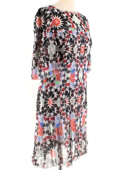 Chanel Dubai Resort Printed Silk Chiffon Dress XXS