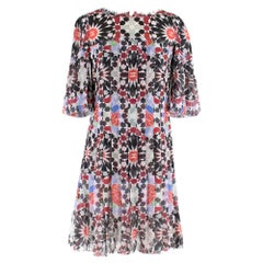 Chanel Dubai Resort Printed Silk Chiffon Dress XXS