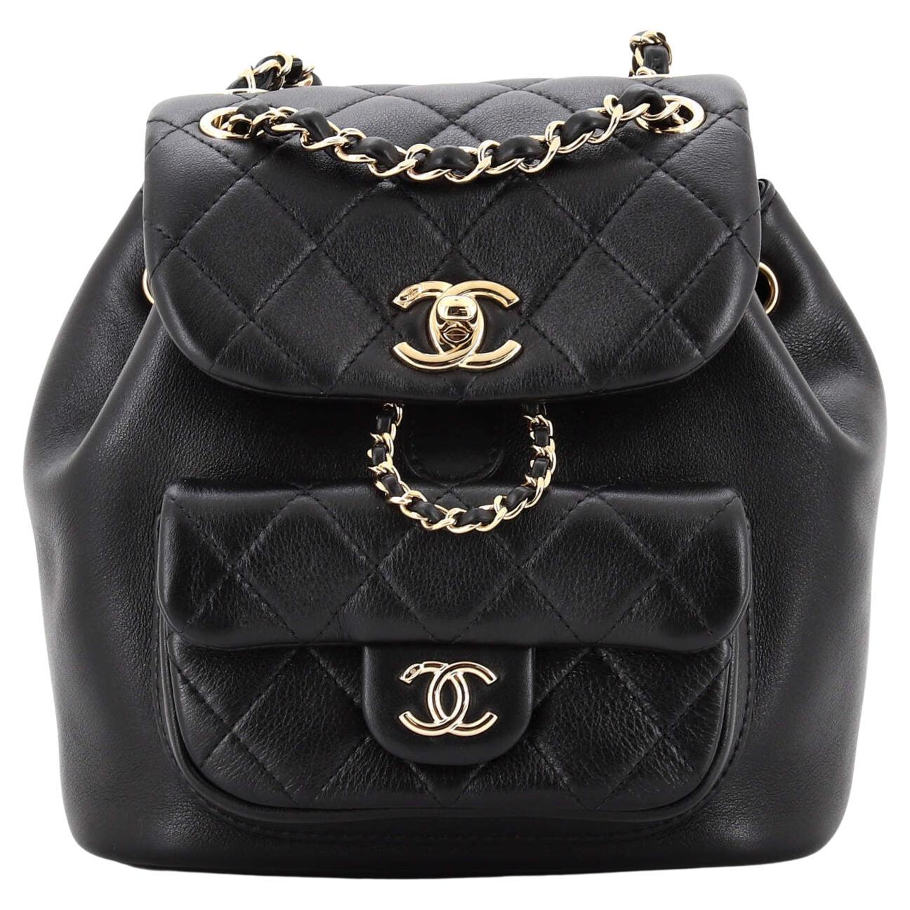 Chanel Vintage Black Leather Duma Backpack GHW – RD
