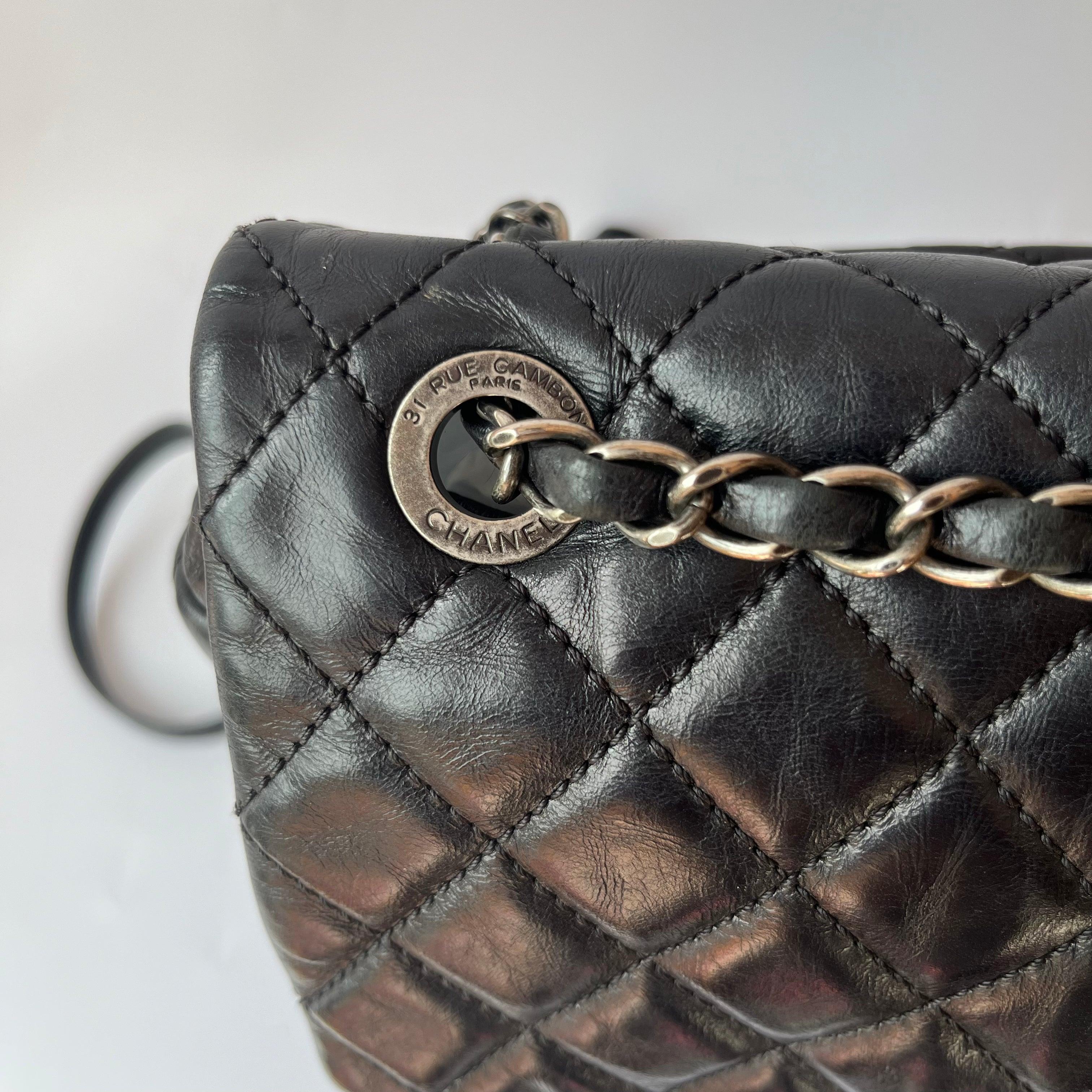 Chanel Duma Quilted Mountain Backpack Lambskin Leather Silver Hardware, 2015-206 9