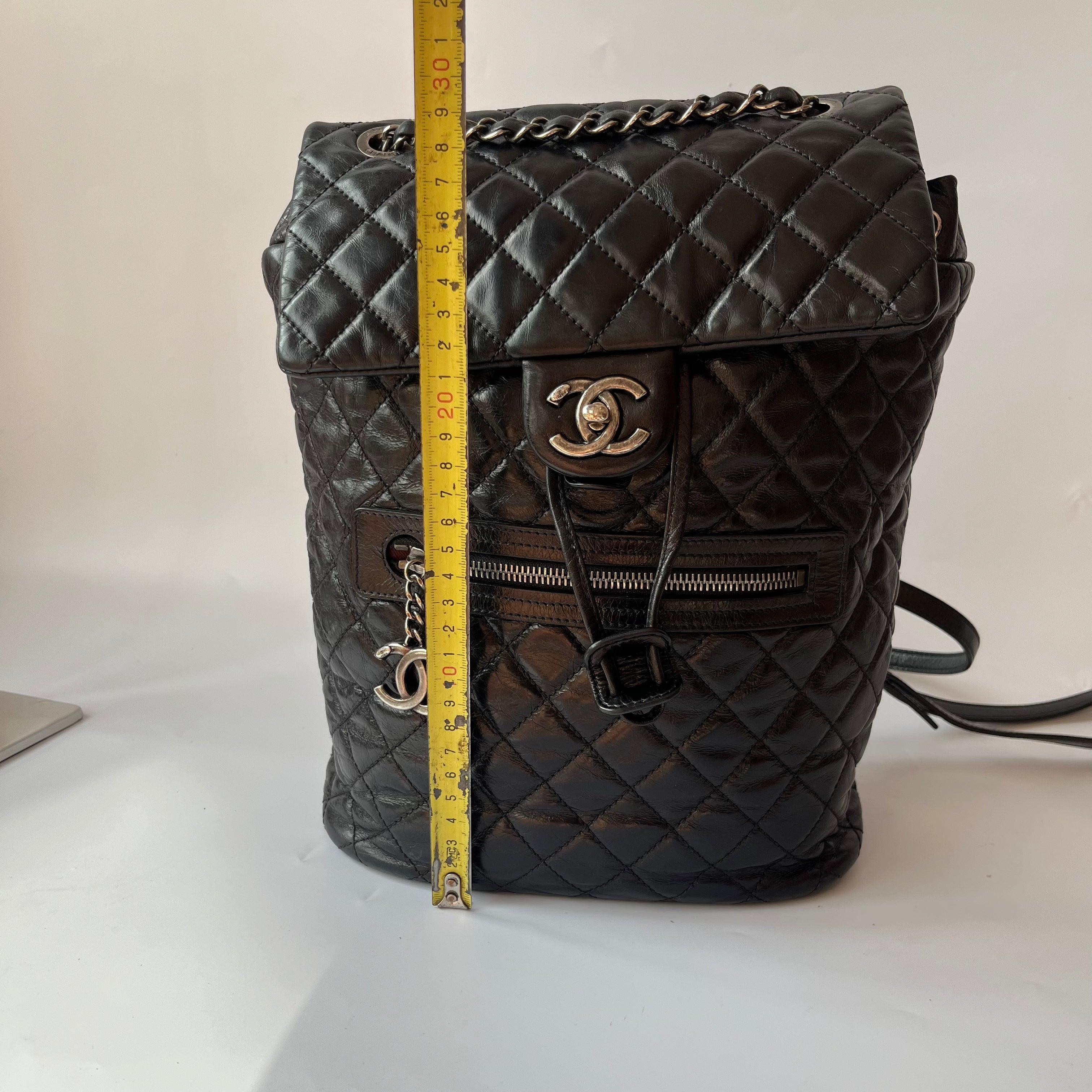 Chanel Duma Quilted Mountain Backpack Lambskin Leather Silver Hardware, 2015-206 12