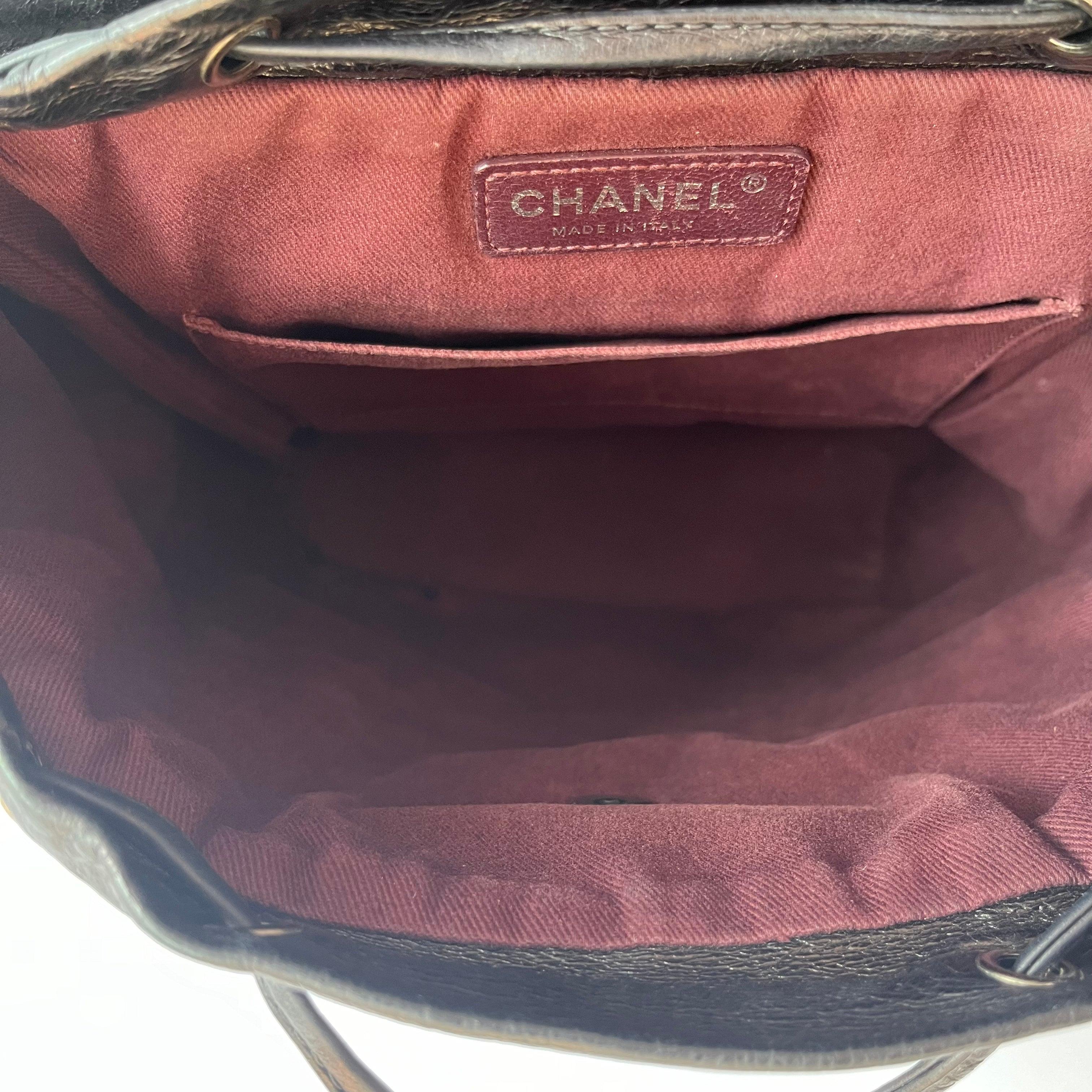 Chanel Duma Quilted Mountain Backpack Lambskin Leather Silver Hardware, 2015-206 4