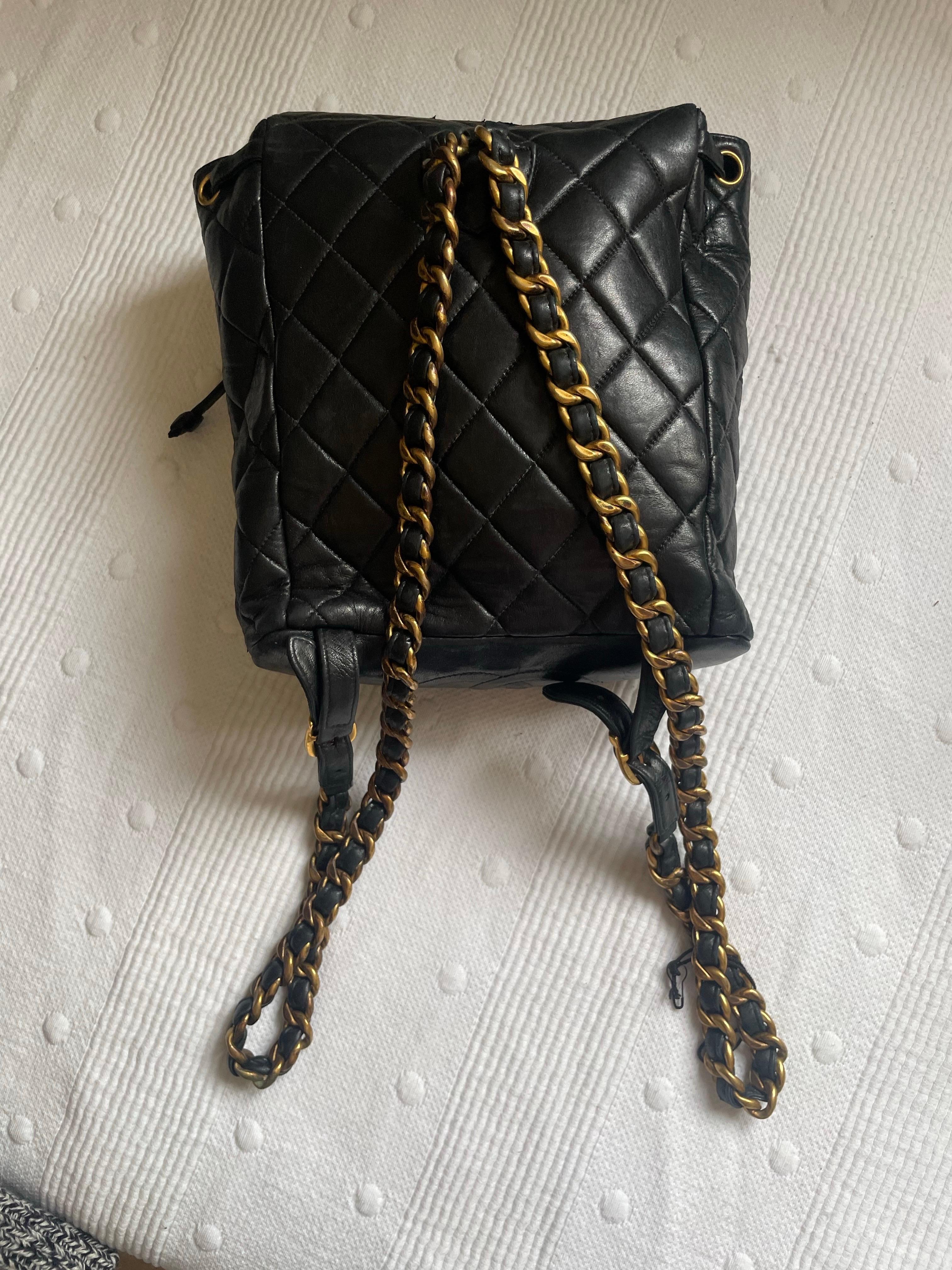 CHANEL Duma vintage  backpack im Angebot 6