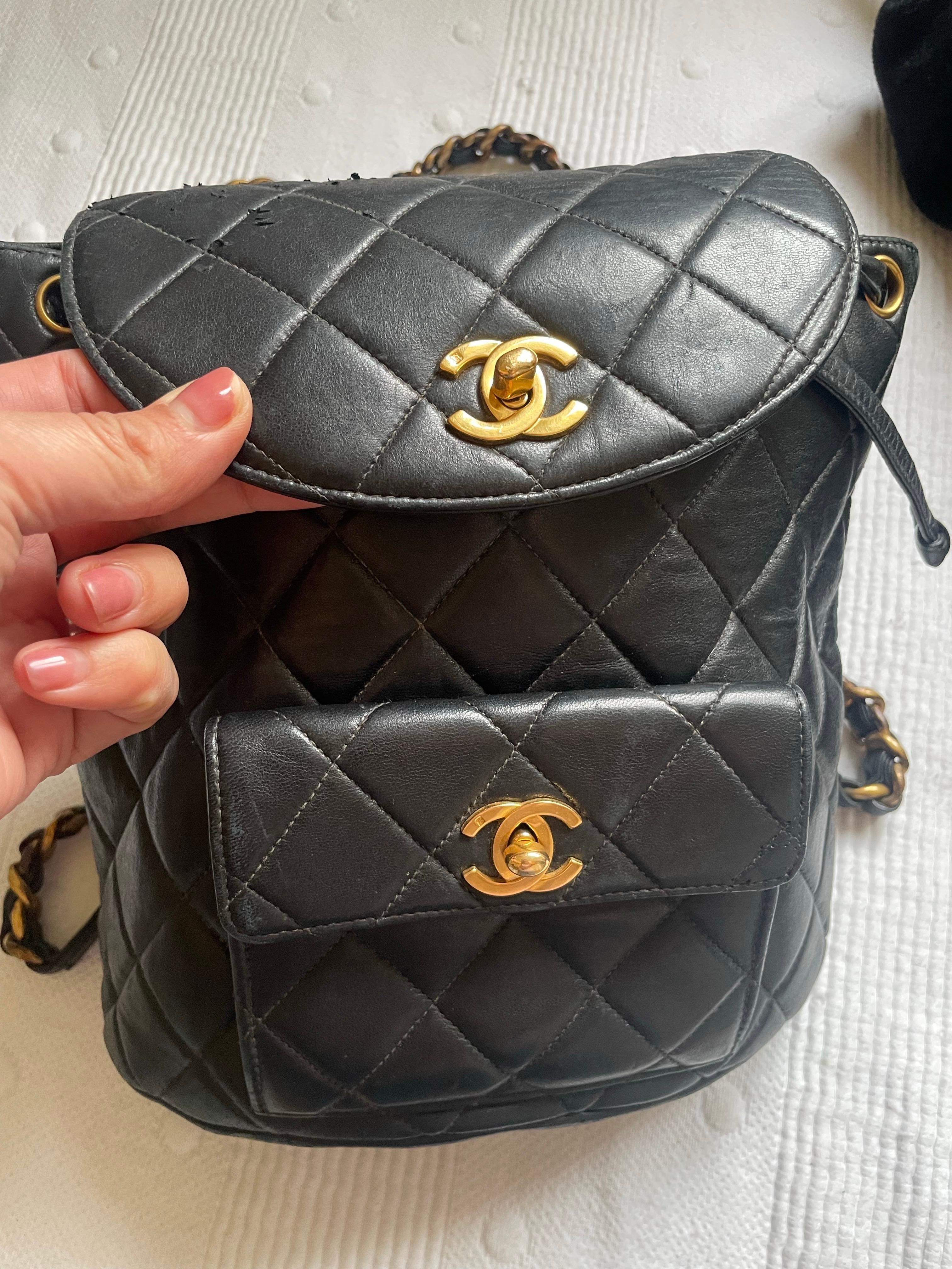CHANEL Duma vintage  backpack im Angebot 7