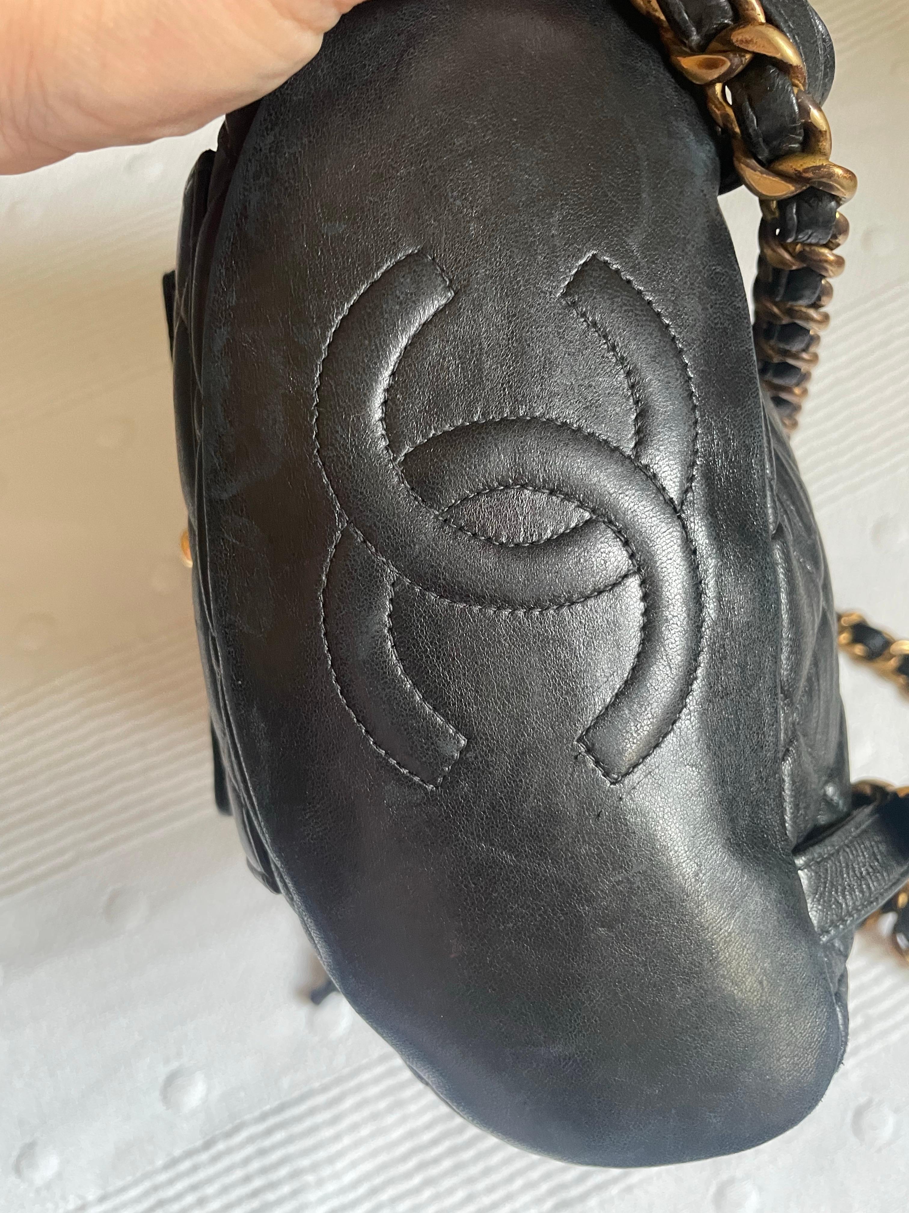 CHANEL Duma vintage  backpack (Schwarz) im Angebot