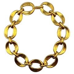 Collana Chanel a maglie ovali grandi dei primi anni '80