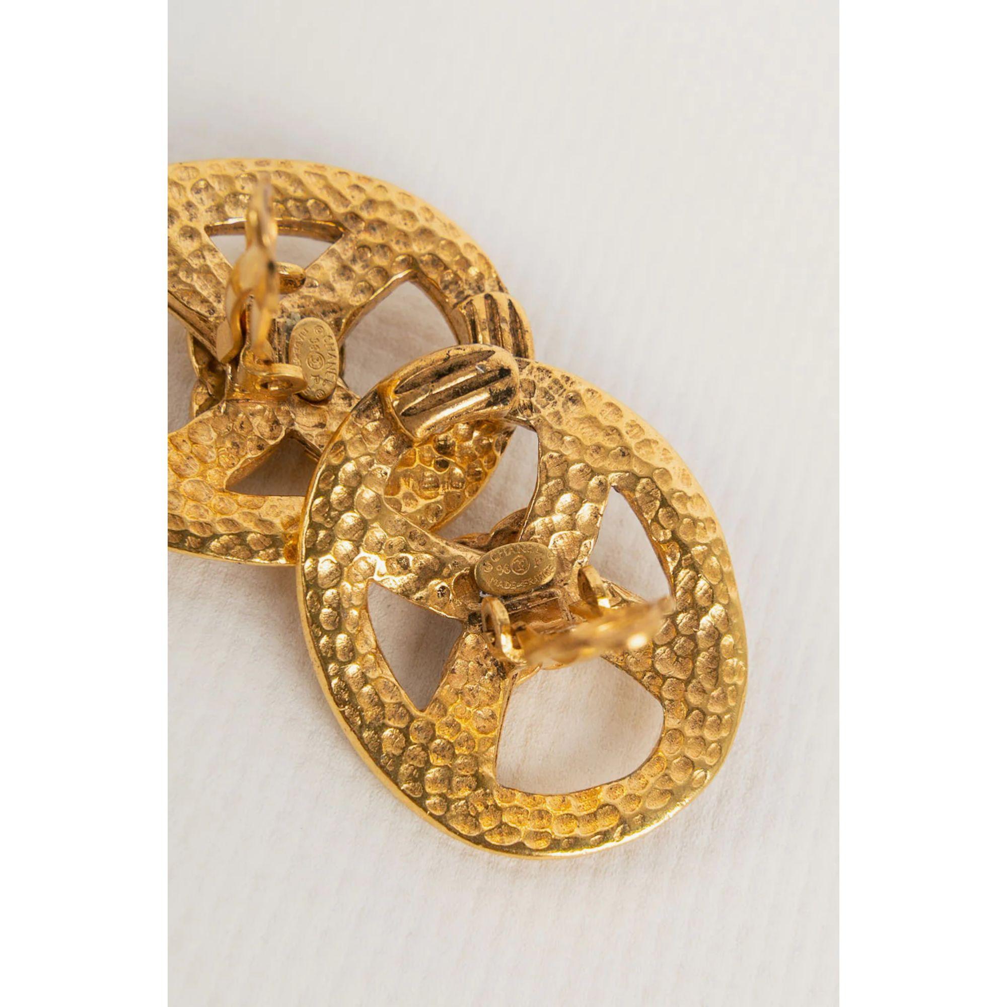 Chanel Earring Clips in Gold Metal, 1996 2