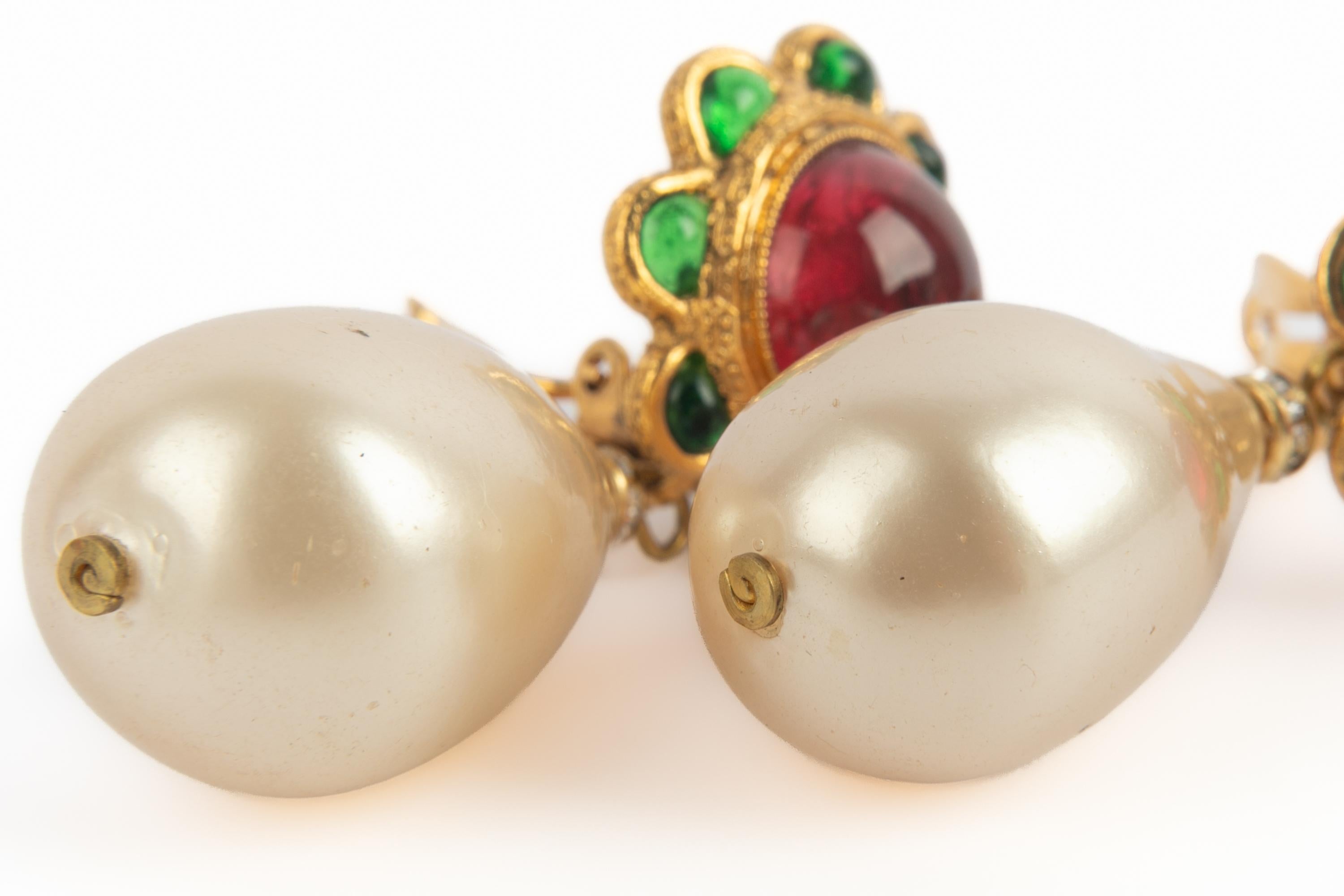 Pendientes Chanel años 80 en venta 1