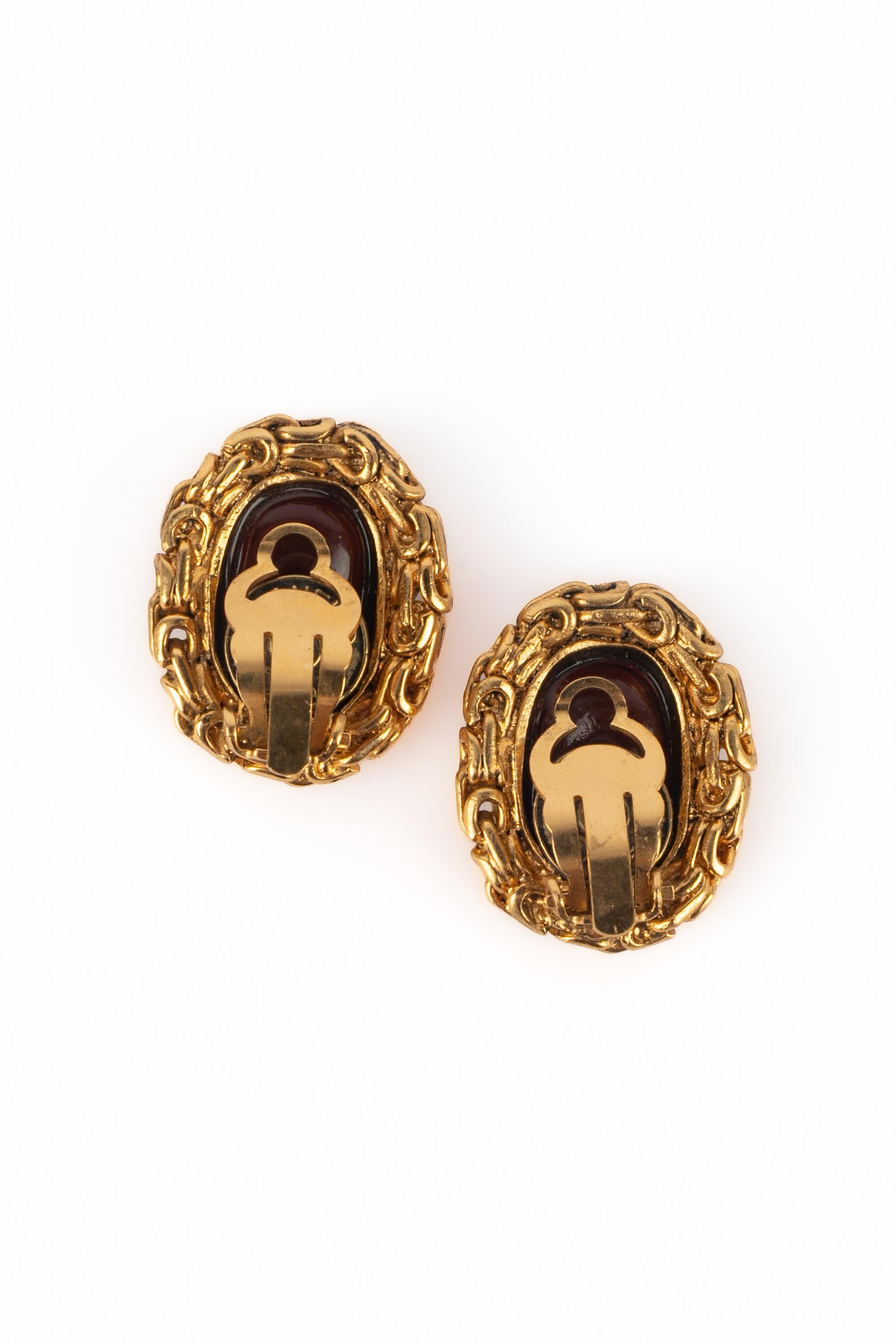 Women's Chanel earrings 1985 For Sale