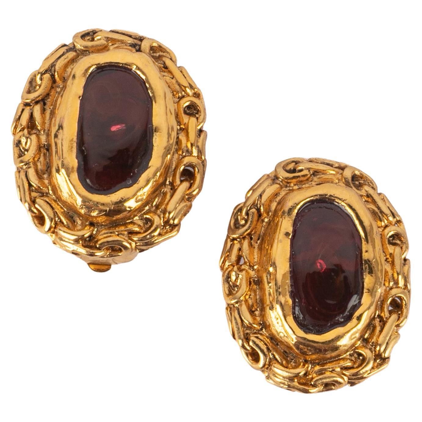 Chanel earrings 1985 For Sale
