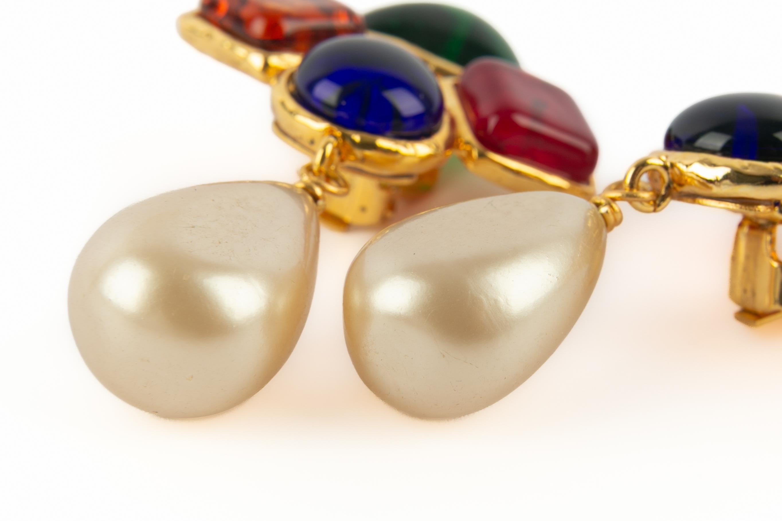 Boucles d'oreilles Chanel 1990 en vente 1