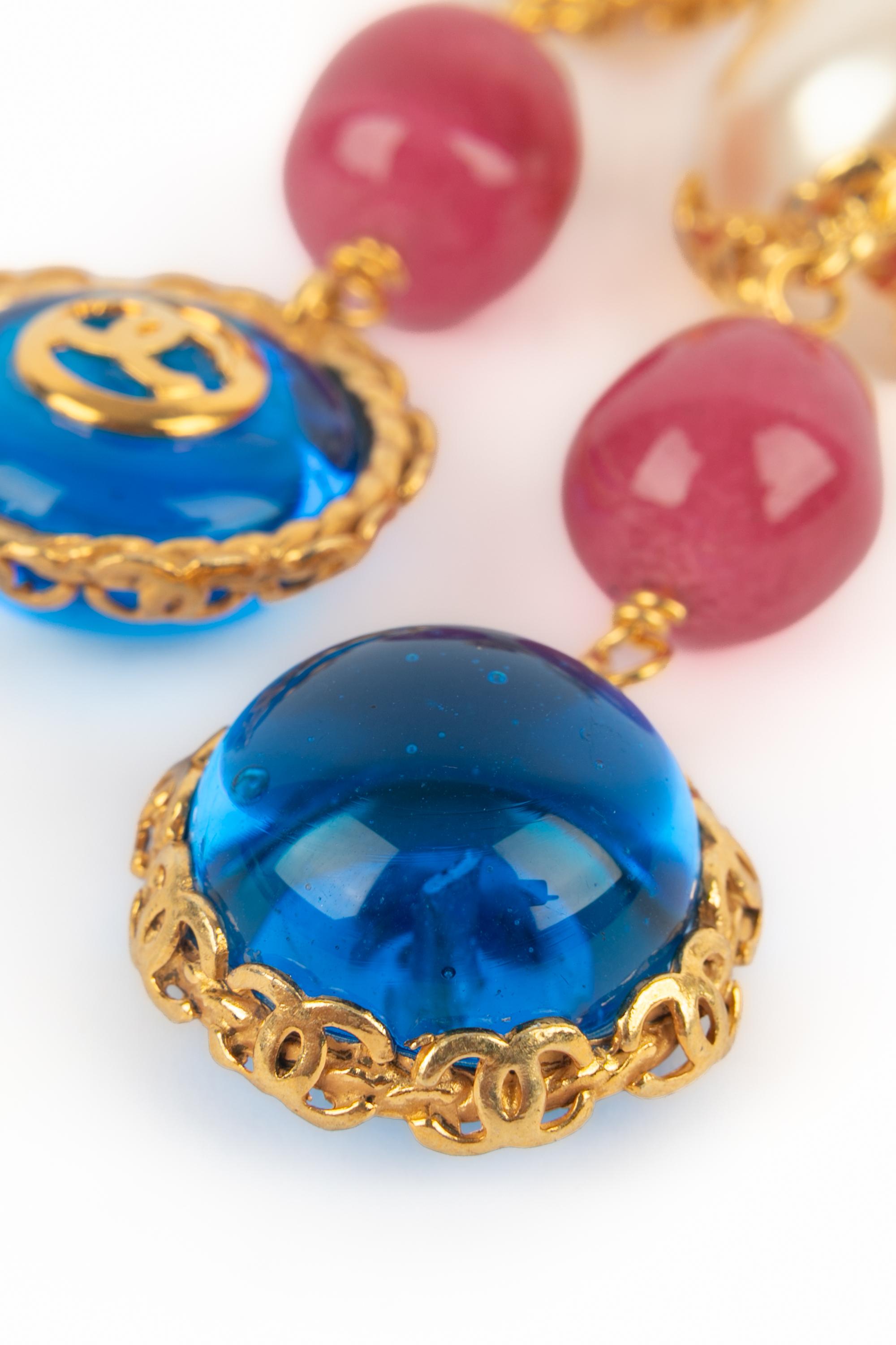 Boucles d'oreilles Chanel 1990 en vente 1
