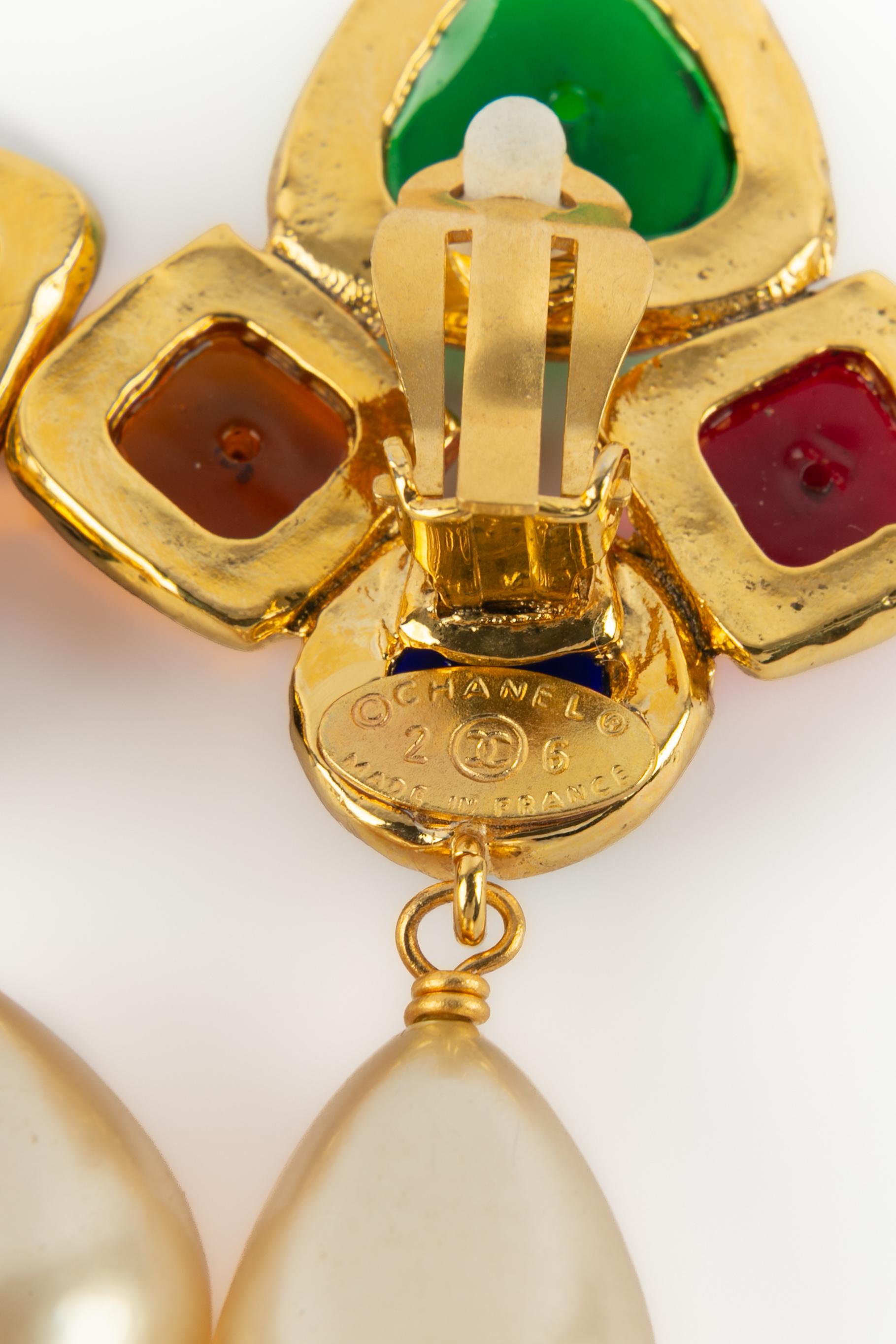 Boucles d'oreilles Chanel 1990 en vente 3
