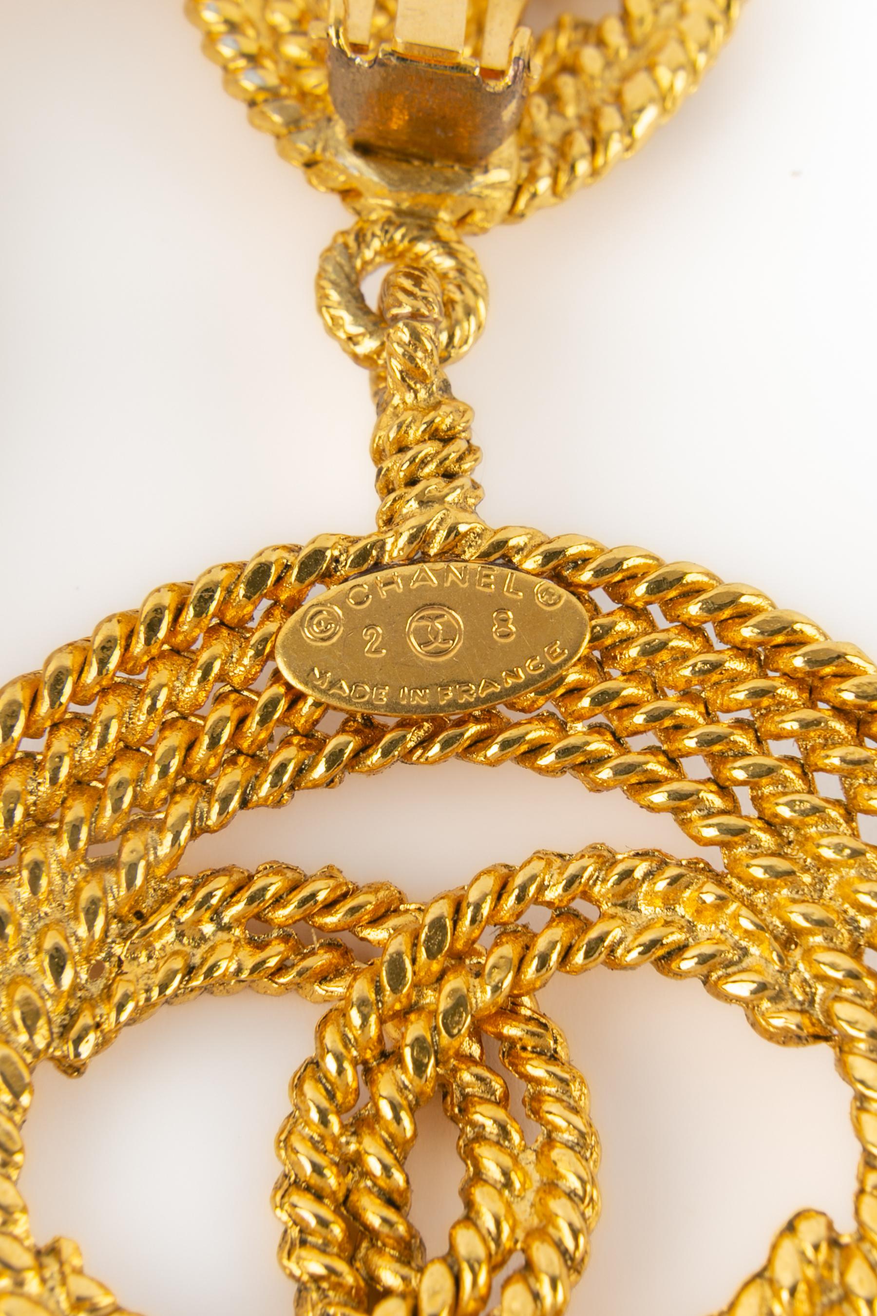 Boucles d'oreilles Chanel 1990 en vente 3